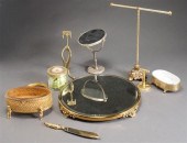 MIRRORED BRASS TABLE REFLECTOR