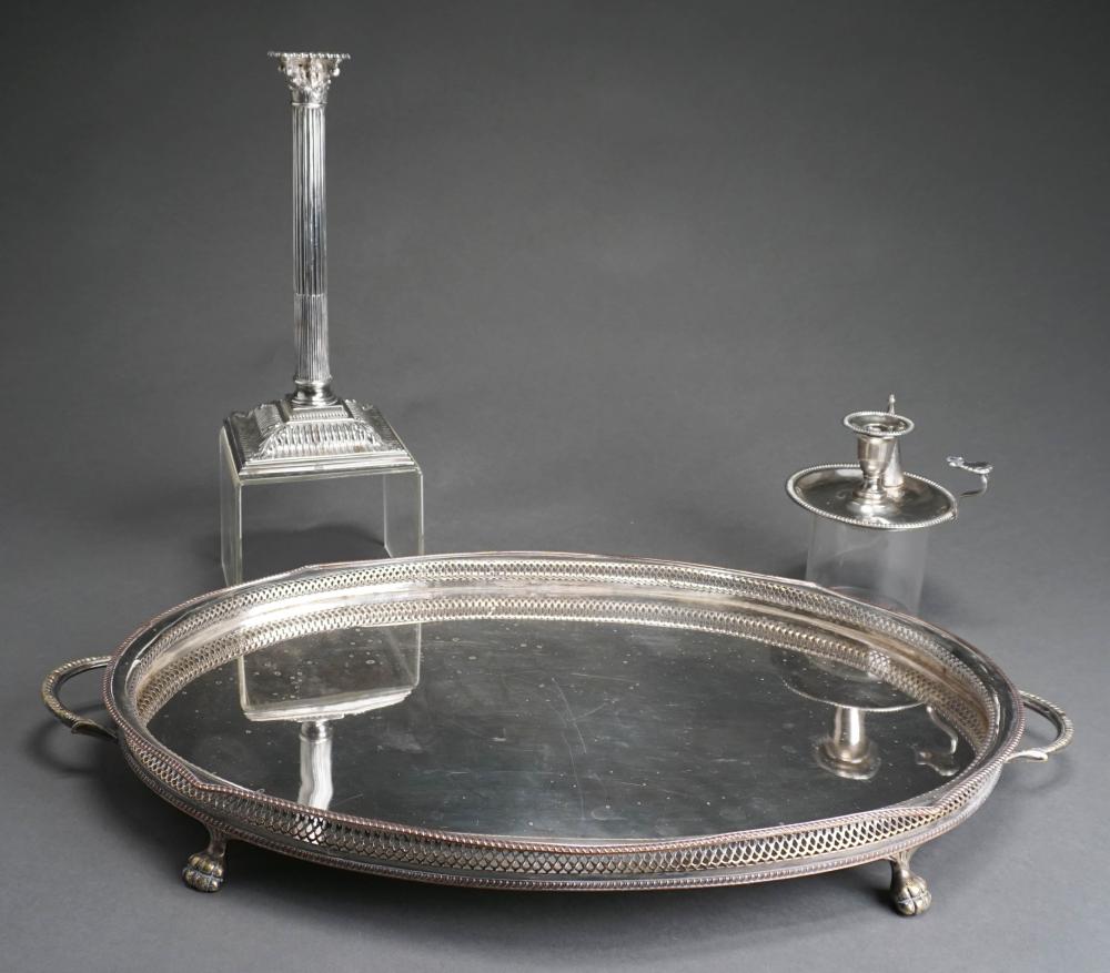 MIRRORED ENGLISH SILVER-PLATED