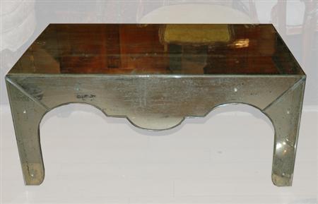 Mirrored Glass Coffee Table 
