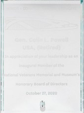 MIRRORED PLAQUE FOR NATIONAL V