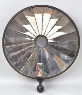 MIRRORED TIN SINGLE WALL SCONC