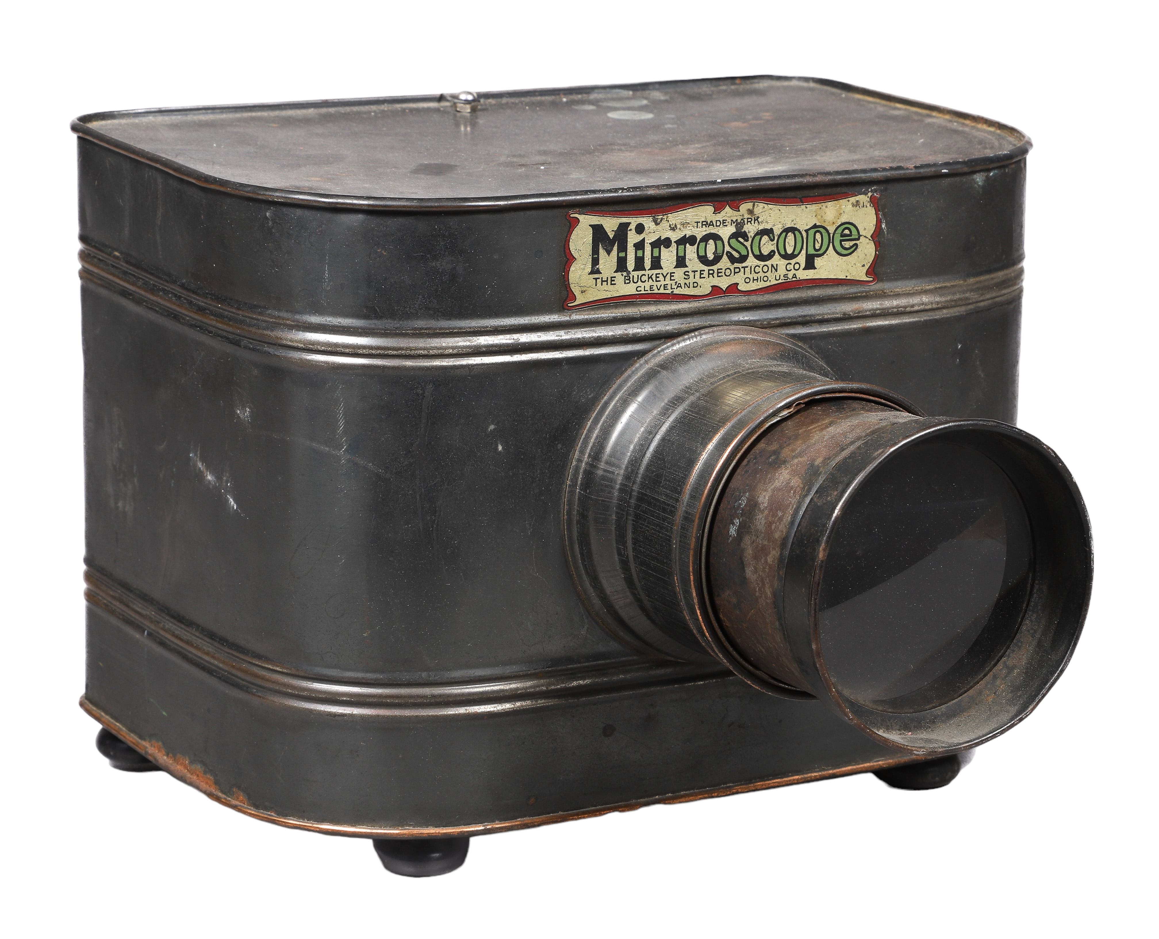 Mirroscope magic lantern, circa
