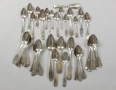 Misc. Coin serving spoons tabl