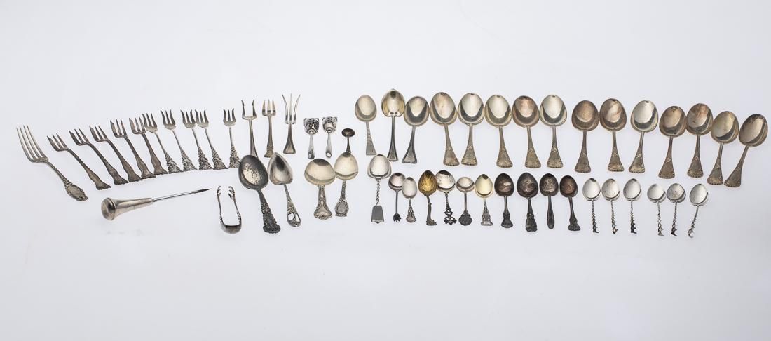 MISC. GROUP OF 54 STERLING SILVER
