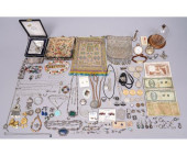 MISC JEWELRY, COINS/CURRENCY,