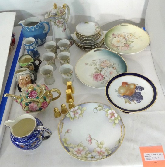 Misc. lot china including chocolate