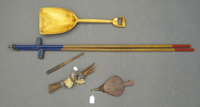 Misc. lot including grain shovel
