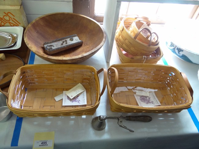 Misc. lot including wooden bowl