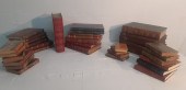 MISC. LOT OF 35 LEATHER BOUND