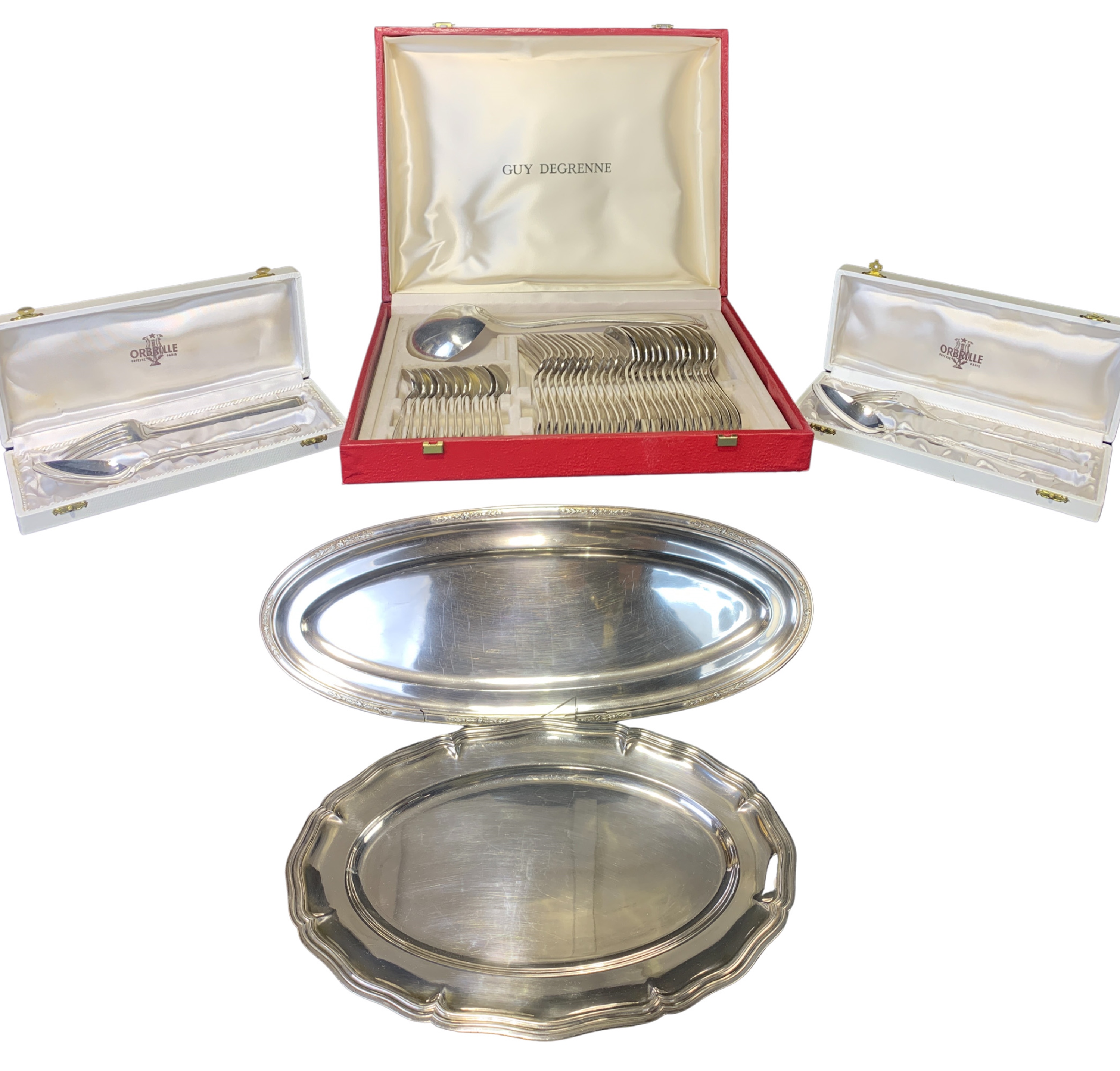 MISC. LOT OF FRENCH SILVER PLATE