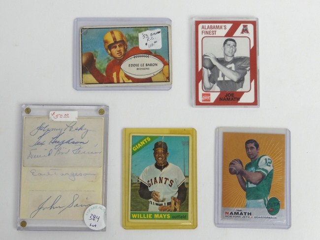 Misc. lot sports cards including;