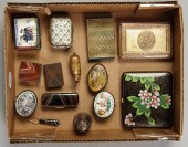 Misc. pill boxes snuff boxes c