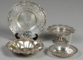 Misc. Silver bowls compote & t