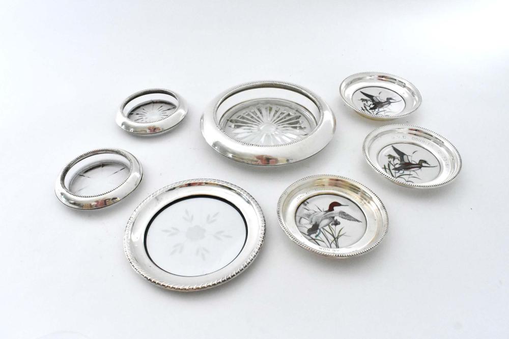 MISC SILVER RIMMED GLASS ASH