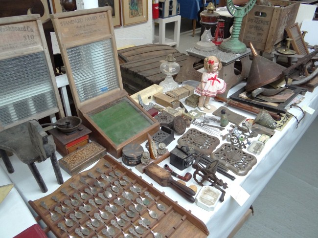 Misc. table lot including copper