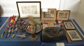 Misc. table lot including lamp