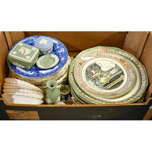 Miscellaneous ceramics, including a