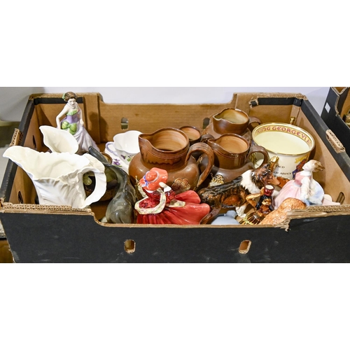 Miscellaneous ceramics, including a