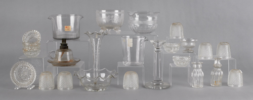 Miscellaneous colorless glass to