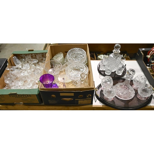 Miscellaneous cut glass,