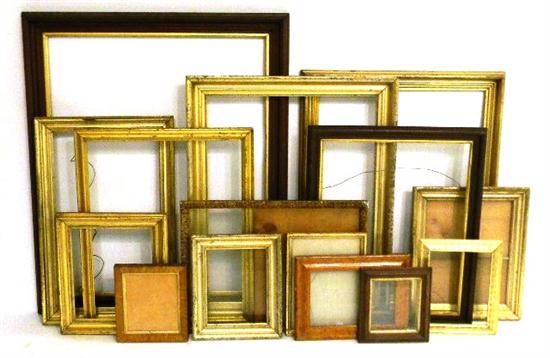 Miscellaneous frames: wood and gilt