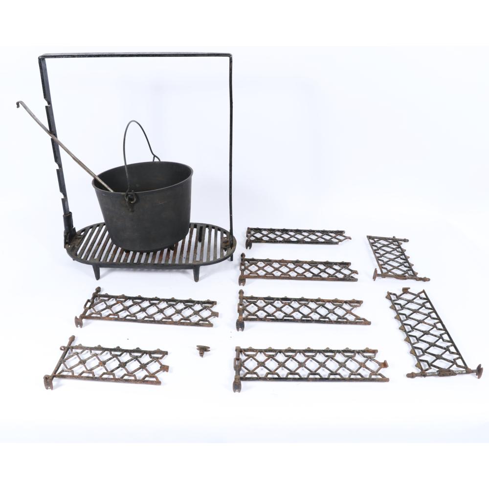MISCELLANEOUS GROUP OF CAST IRON