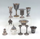 MISCELLANEOUS JEWISH SILVER &