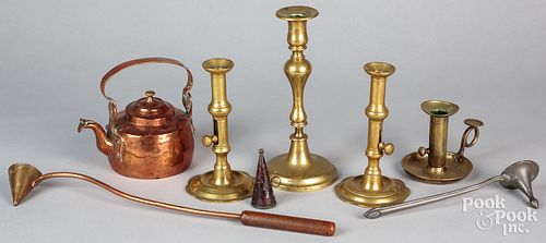 MISCELLANEOUS METALWARE, 19TH C.,