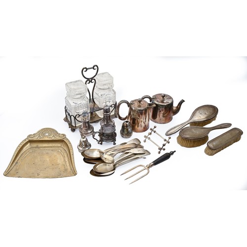 Miscellaneous silver and plated
