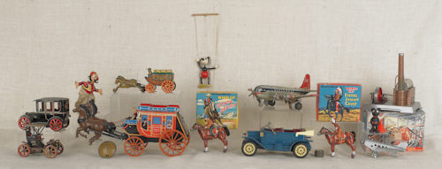 Miscellaneous tin litho toys 20th