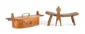 Miscellaneous woodenware 19th/