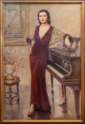 MISHA PODRYSKI "WOMAN AT PIANO