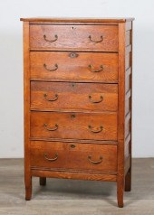 MISSION ARTS AND CRAFTS OAK CH