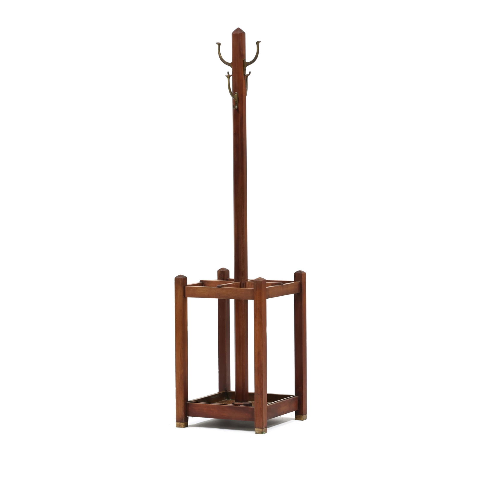 MISSION MAHOGANY COAT RACK /