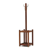 MISSION MAHOGANY COAT RACK / U