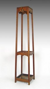 MISSION OAK COSTUMER COAT RACK