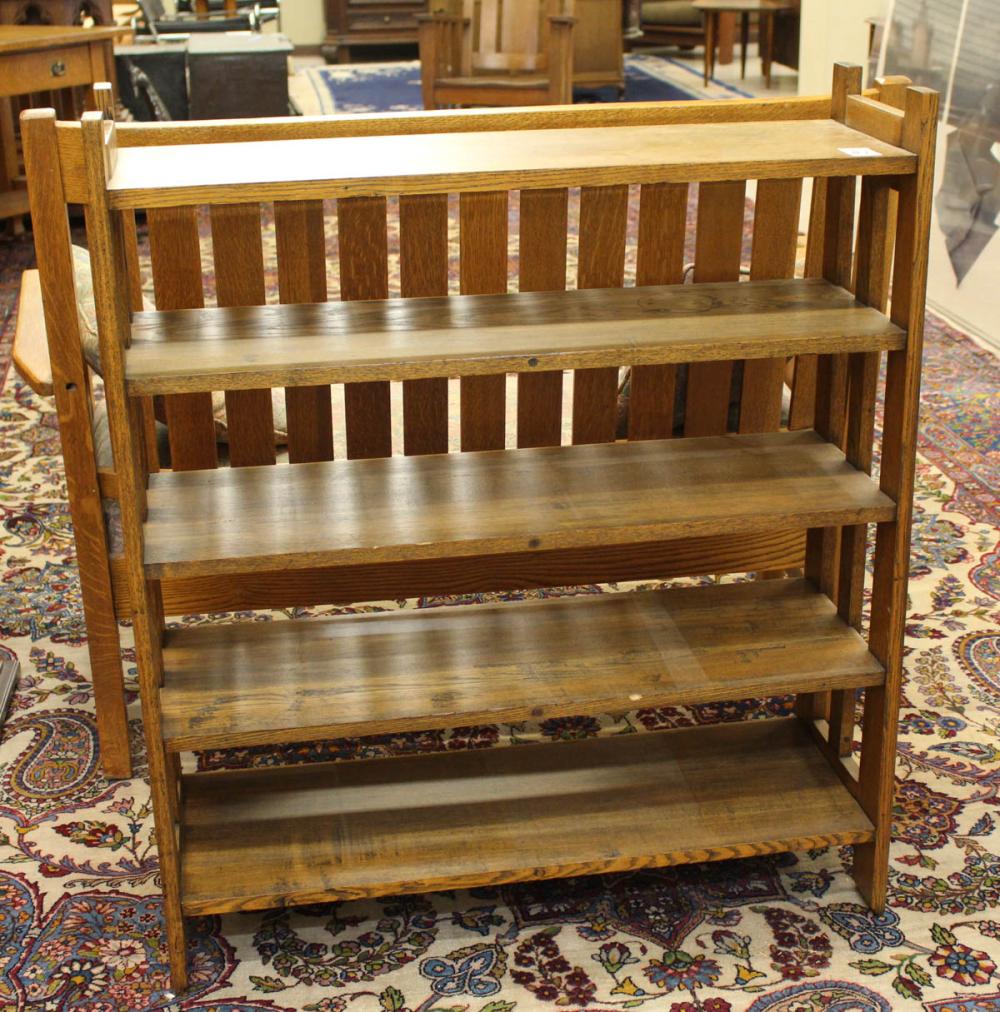 MISSION OAK OPEN-SHELF