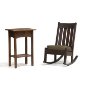 MISSION OAK ROCKER AND ONE DRA