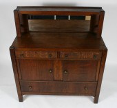 Mission oak sever sideboard wi