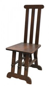 MISSION OAK SLAT BACK SIDE CHA