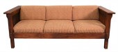 MISSION OAK SOFA, HAVING UPHOL