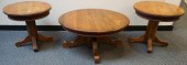 MISSION OAK STYLE PEDESTAL ROU