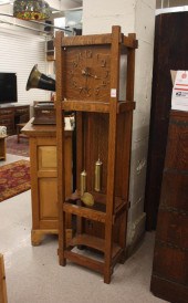 MISSION OAK TALL CASE FLOOR CL