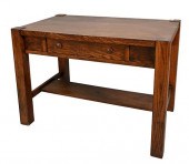 MISSION OAK WRITING TABLE, HAV
