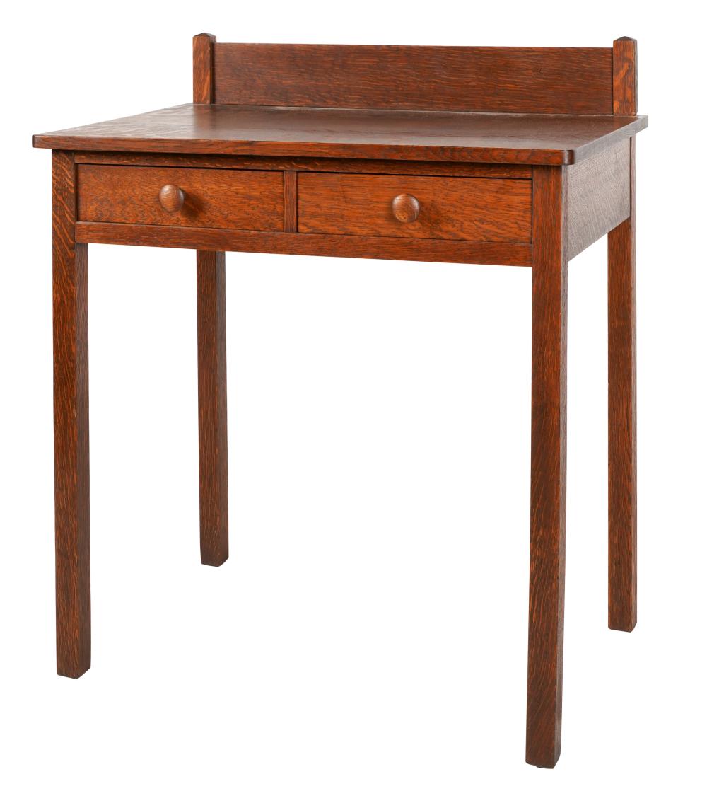 MISSION OAK WRITING TABLEearly 20th