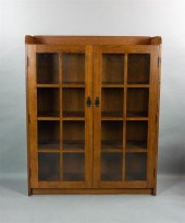 MISSION STYLE OAK BOOKCASE CAB