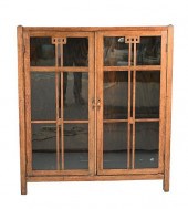 MISSION STYLE OAK TWO DOOR BOO