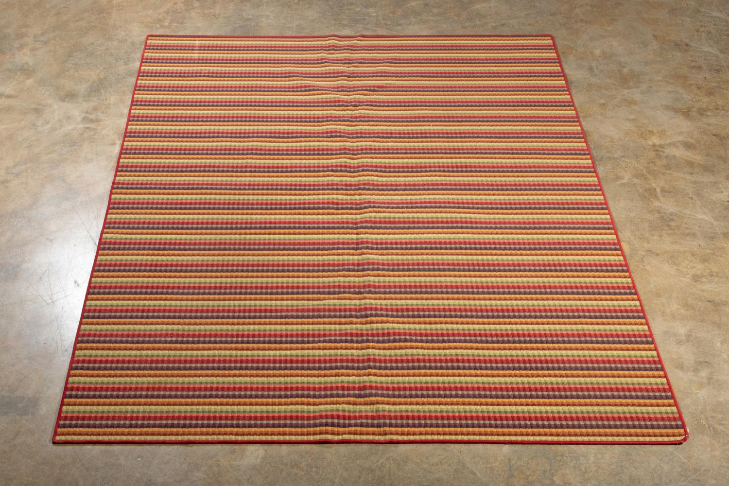 MISSONI COLORFUL STRIPED WOOL RUG
