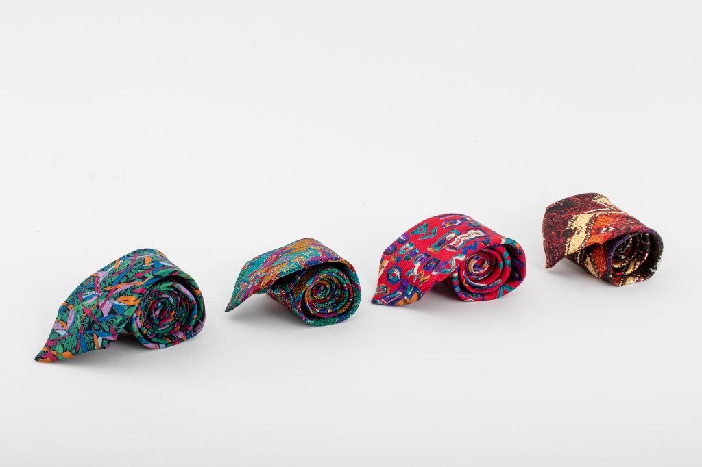 MISSONI ITALIAN COLORFUL SILK TIES,