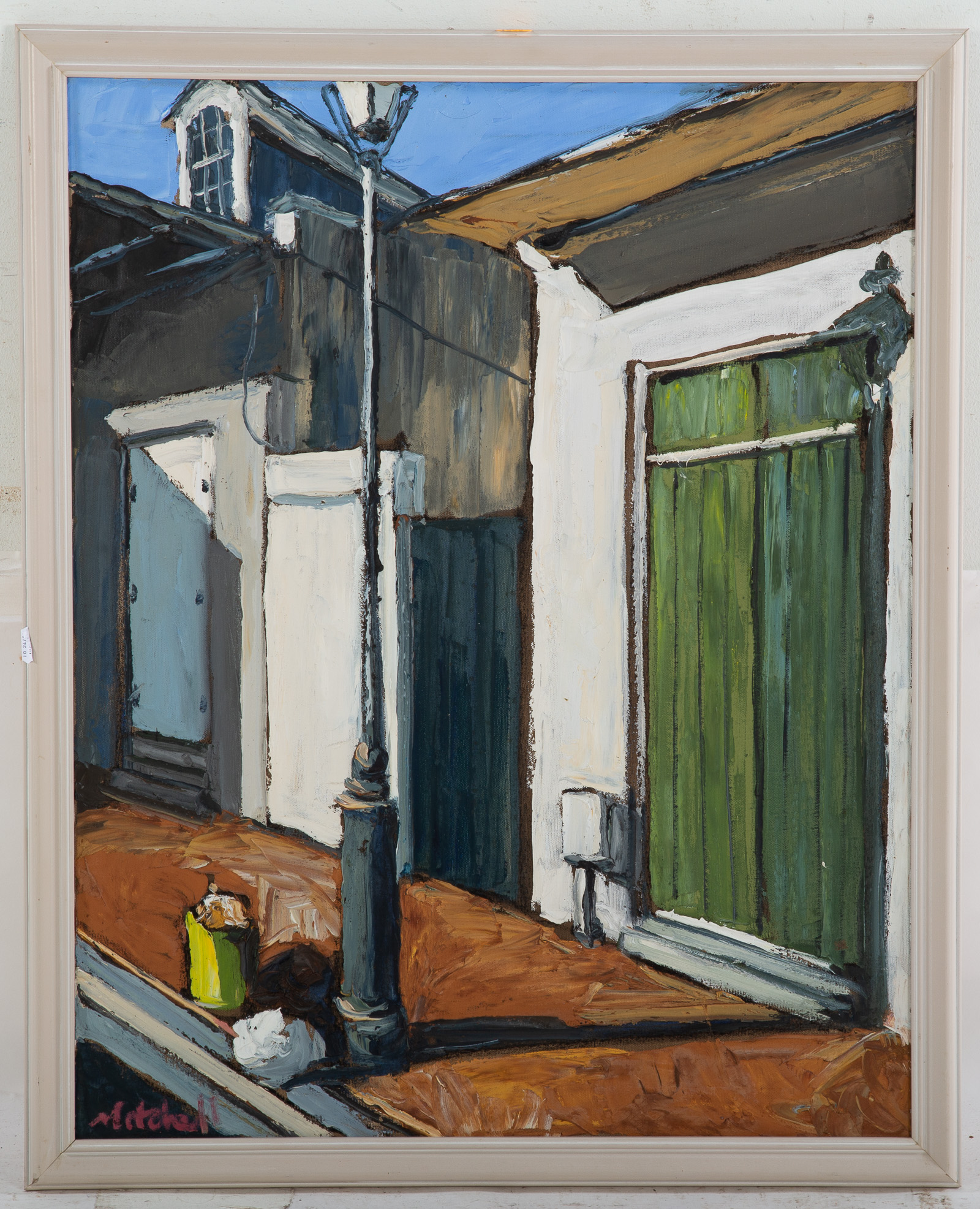 MITCHELL. CITY STREET, OIL Oil on
